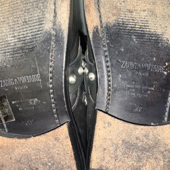 Zadig & Voltaire Black Leather Boots - Picture 8 of 12